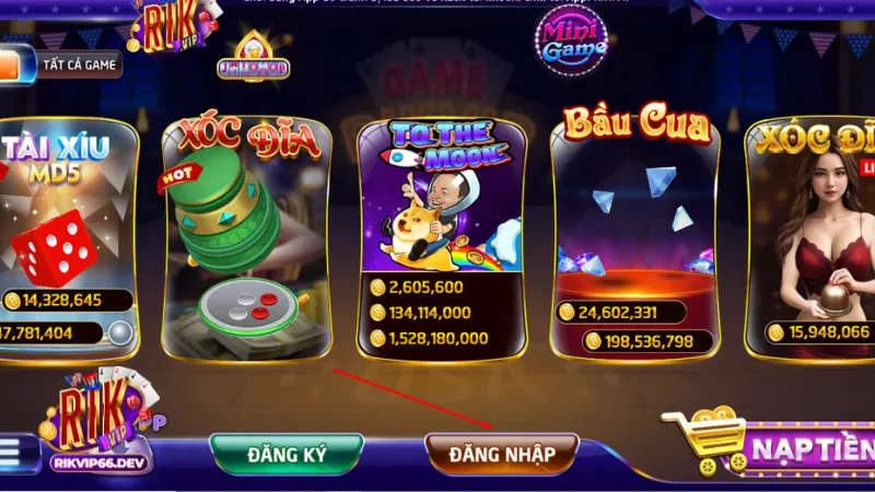 Đăng nhập RikVip 1 Khám Phá Cổng Game RikVip