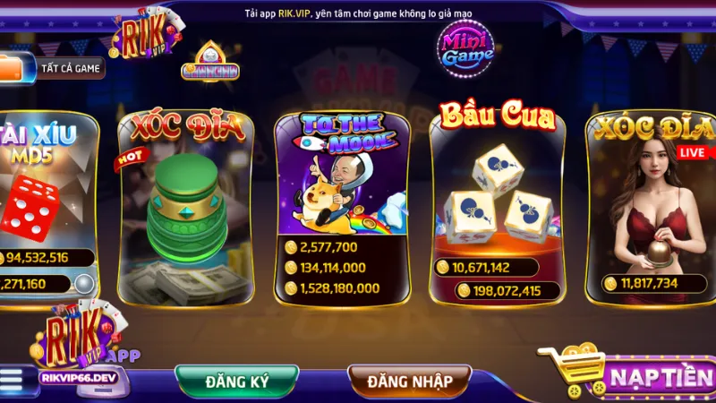 Giới thiệu RikVip 3 Kho tàng game Rikvip đồ sộ và phong phú