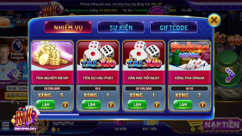 Khuyến mãi RikVip 1 Khám Phá Thiên Đường Giải Trí Đa Sắc Màu tại RikVip