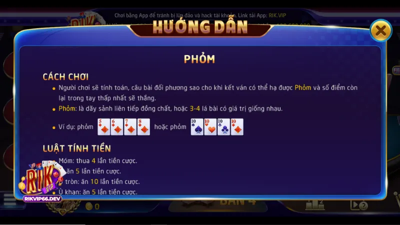 Kỹ Năng Đánh Bài Phỏm Rikvip Cho Người Mới 2025 2 Nắm rõ luật chơi Phỏm RikVip để tránh sai lầm cơ bản