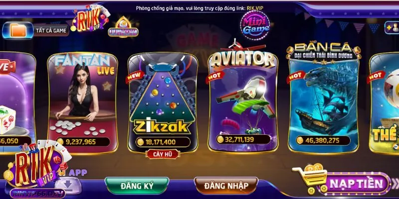Rikvip 20 Một số lợi ích người chơi nhận được khi truy cập Rikvip