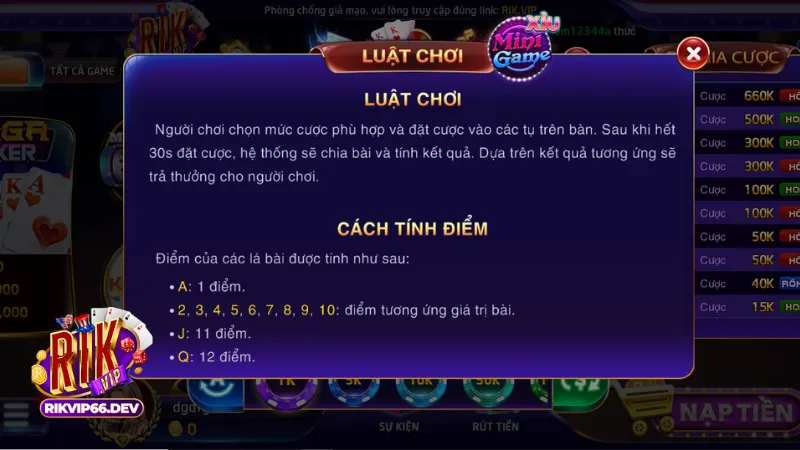 Cách chơi bài Rồng Hổ RikVip đơn giản dễ hiểu cho người mới 3 Luật chơi cơ bản của Rồng Hổ RikVip