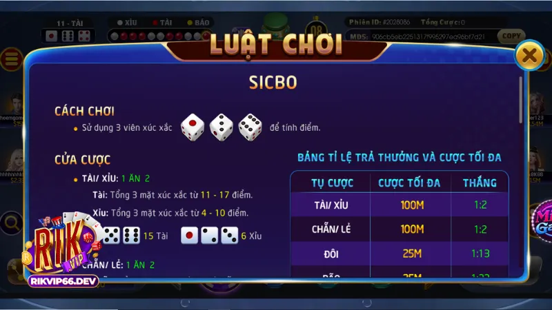 Kỹ năng chơi Sicbo Mega Win RikVip dành cho người mới 3 Biết cách phân bổ vốn cược là kỹ năng tối quan trọng