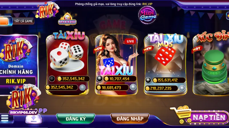 Các Trò Chơi Casino RikVip Đầy Hấp Dẫn
